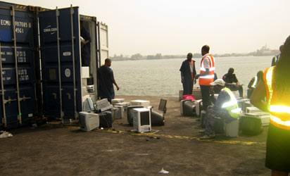 Nigerian authorities investigating a container from MV Marivia Vanguard Media